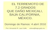 Terremoto 7.2 Mexicali 4 Abril 2010