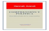 Hannah Arendt - Comprensión y política.