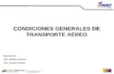 Condiciones Generales Del Transporte Aereo 2007
