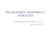 Relaciones humanas y públicas