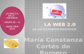 LA WEB 2.0 EN ESCENARIOS EDUCATIVOS