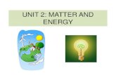 Unit 2 Matter and energy 2 ESO