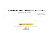 OFERTAS DE EMPLEO PUBLICO OCTUBRE