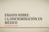 ensayo sobre la discriminacion en mexico