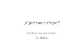 Que hace pepe