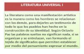 UTPL LITERATURA UNIVERSAL I Y II