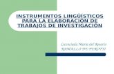 Instrumentos lingüísticos clase 1