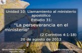 31 perseverancia en_el_ministerio (Estudio Bíblico en 2 Corintios)