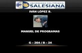 Manual de programas ivan lopez g264   b24