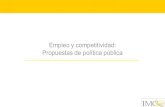 Factores de Producción / Mercado Laboral: Empleo y competitividad: Propuestas de política pública (2007)