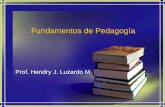 Fundamentos de pedagogia