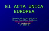 El Acta Única Europea