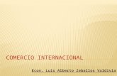 Comercio Internacional por el Eco. Luis Zeballos