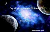 Trabajo de ley de la gravitación universal de newton