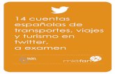 Análisis de 15 cuentas españolas de transporte, viajes y turismo en twitter