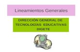 Lineamientos generales digete2010