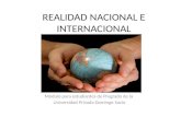 Presentacion Realidad nacional e internacional