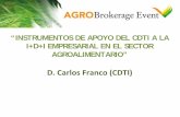 “Instrumentos de apoyo del CDTI a la i+d+i empresarial en el sector agroalimentario”