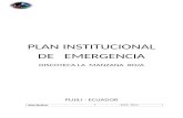 Plan institucional  de   emergencia
