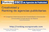 Presentación Ranking ESCO de Agencias de Publicidad