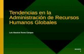 Tendencias en la administración de recursos humanos globales