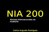 Normas internacionales de auditoria 200 (NIA 200)