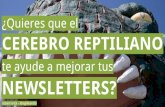 ¿Quieres que el cerebro reptiliano  te ayude a mejorar tus newsletters?