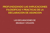 Sumando a la Declaración de Asunción: los manifiestos de Brasilia y Atlanta
