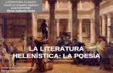 Tema 6. La literatura helenística. Poesia.