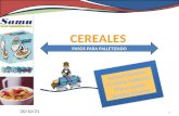 Pasos para palletizado de cajas de Cereal