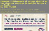 Pensando críticamente el acceso abierto en las ciencias sociales de América Latina y el Caribe. El caso CLACSO