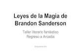Leyes de la magia de Brandon Sanderson