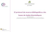 El protocol de recerca bibliogràfica a les bases de dades biomèdiques