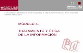 Tratamiento y ética de la información. Ciencias Jurídicas y Sociales.