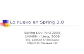 Lo nuevo en Spring 3.0 - Spring Live Perú 2009