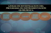 LINEA DE INVESTIGACION INSTRUMENTACION QUIRURGICA