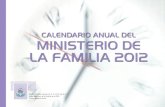 Calendario Anual del Ministerio de la Familia 2012