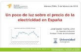 Un poco de luz sobre el precio de la electricidad en España – J M Yusta