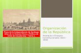 Organización de la república de Chile  1823-1930