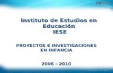 Actividades vinculadas con la Infancia, desarrolladas desde el IESE-Uninorte (2006 - 2010)