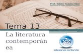 Tema 13 La literatura contemporánea
