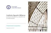 Presentación Instituto Agustín Millares de la Universidad Carlos III