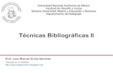 Técnicas Bibliográficas II (2012-1)