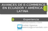 Avances de E-Commerce en Ecuador y América latina