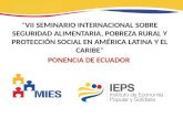 Nelly Lara. "Ecuador: Protección Social e Inclusión Económica"