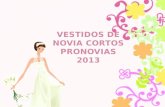 Vestidos de novia cortos pronovias 2013