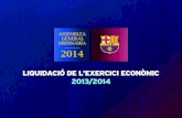 Assemblea FC Barcelona - Liquidació exercici 2013-14