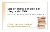 Experiencia en el uso de wiki y blog