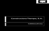 Curriculum Constructora Tiempo, SA 2014
