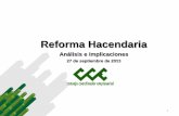 Reforma Hacendaria- análisis CCE